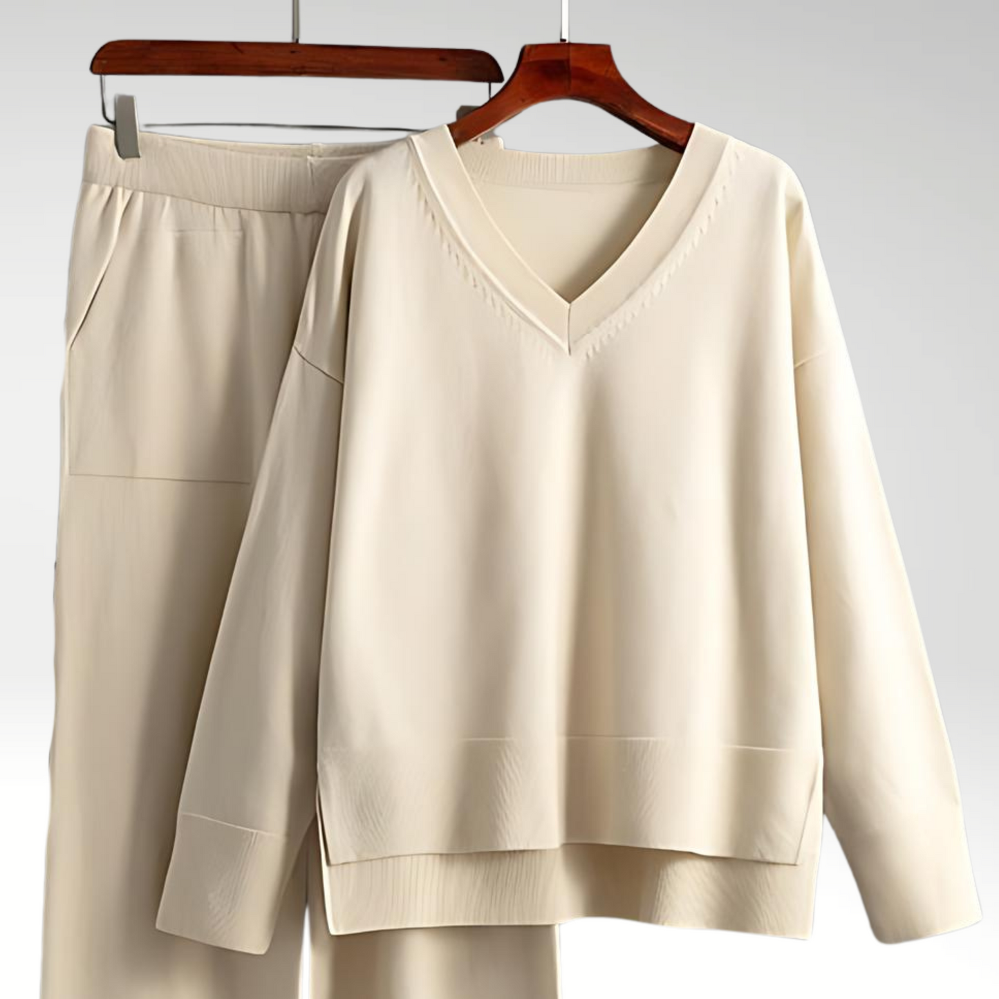 Chloé™ | Luxe Ensemble Deux Pièces Col V