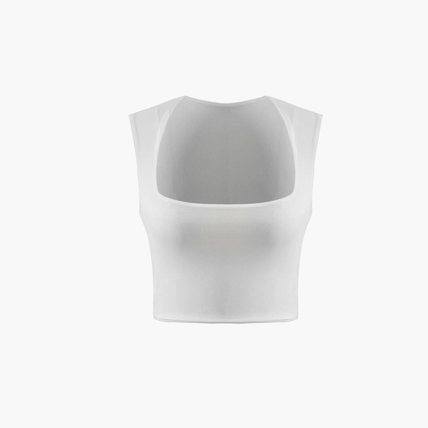 Chloé™ | Crop Top Avec Encolure Carrée