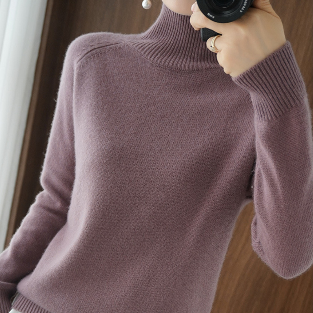 Chloé™ | Pull À Col Roulé En Laine Mérinos