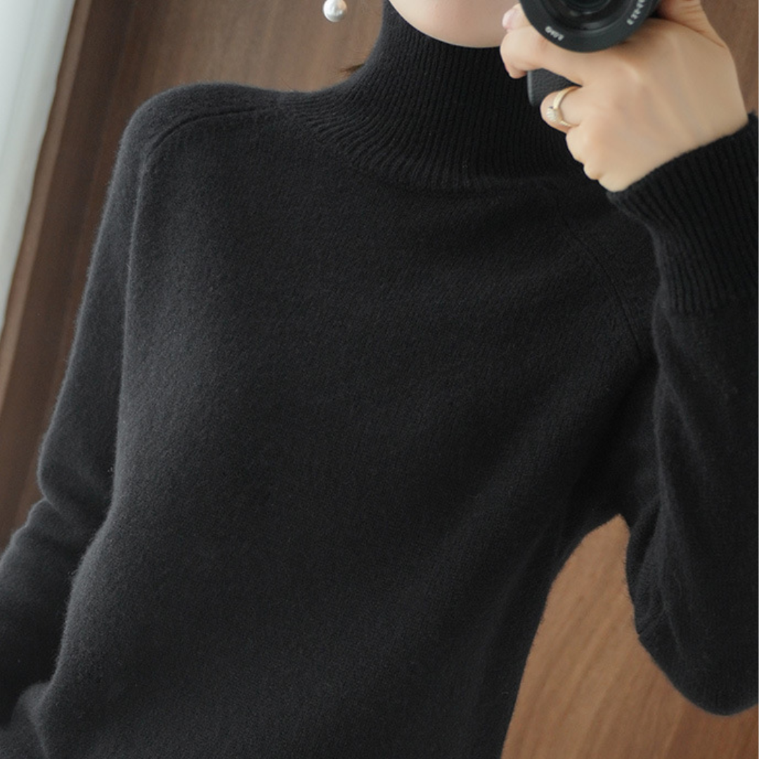Chloé™ | Pull À Col Roulé En Laine Mérinos
