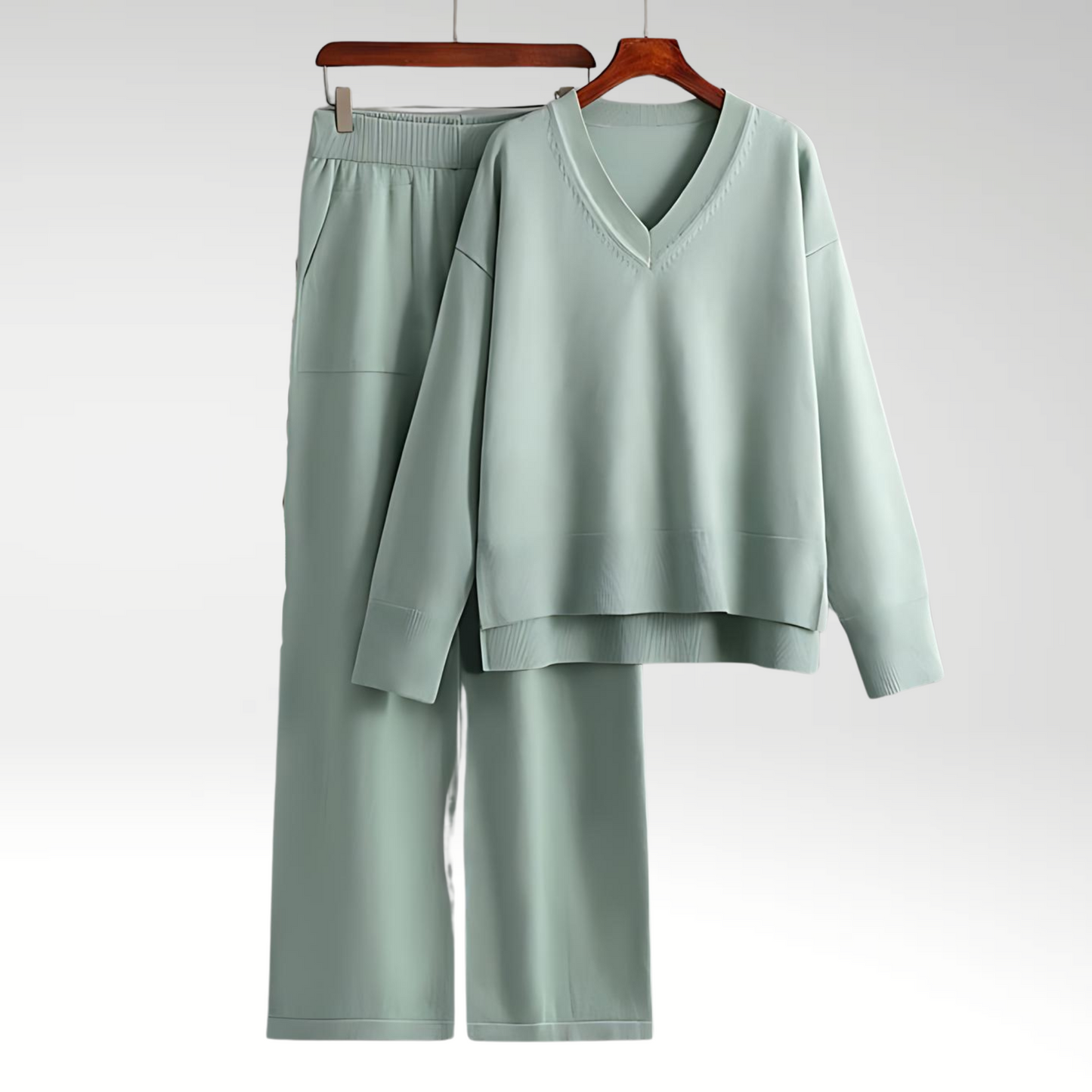 Chloé™ | Luxe Ensemble Deux Pièces Col V