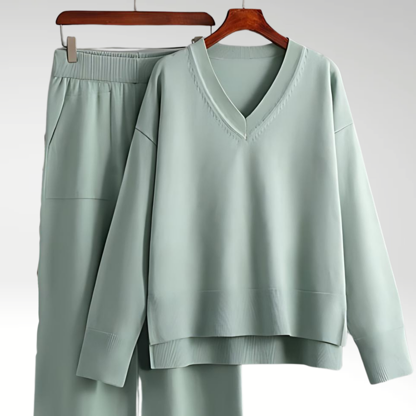 Chloé™ | Luxe Ensemble Deux Pièces Col V