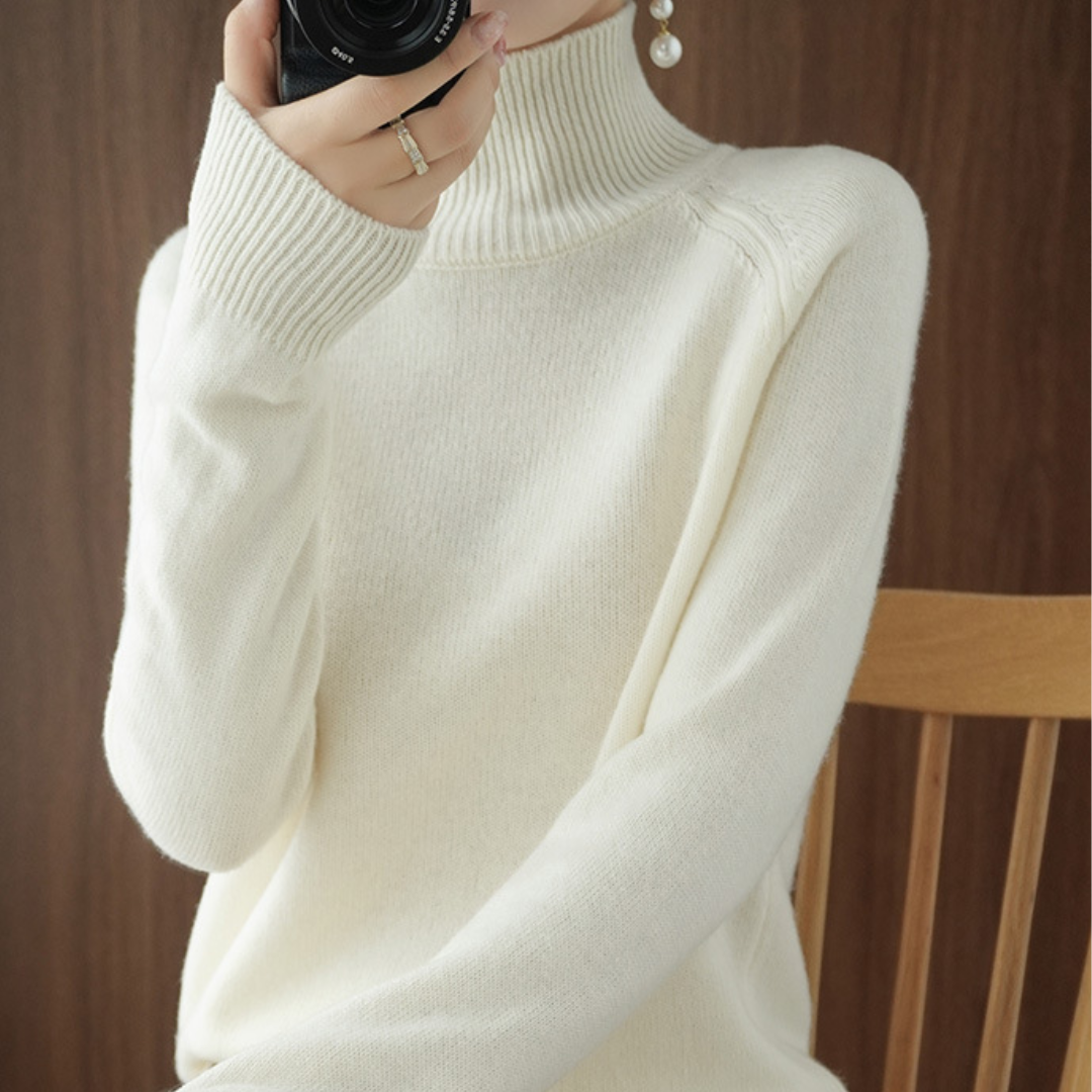 Chloé™ | Pull À Col Roulé En Laine Mérinos
