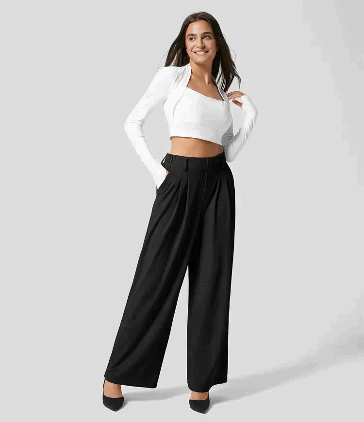 Chloé™ | Pantalon Large Plissé
