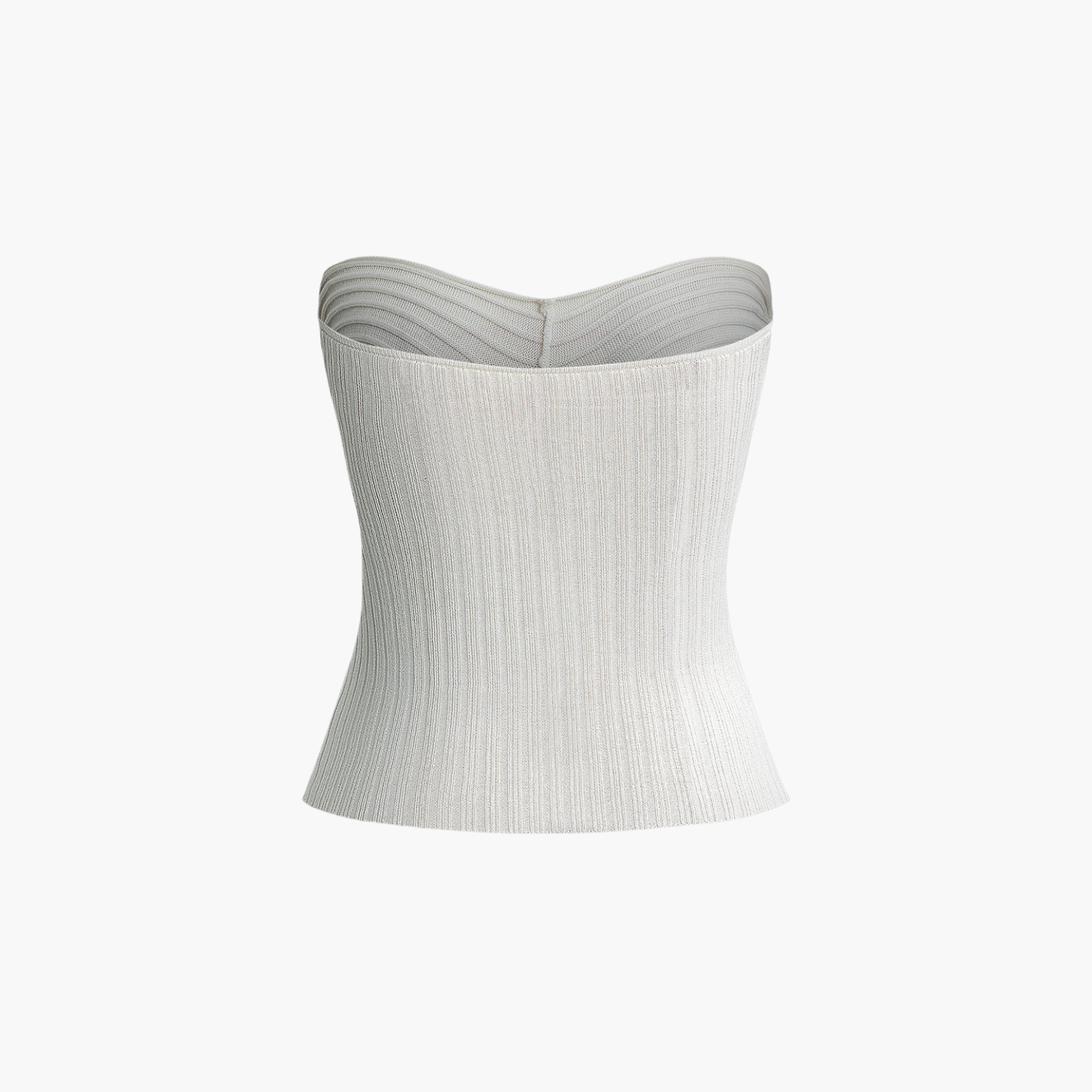 Chloé™ | Bustier Côtelé Sans Bretelles