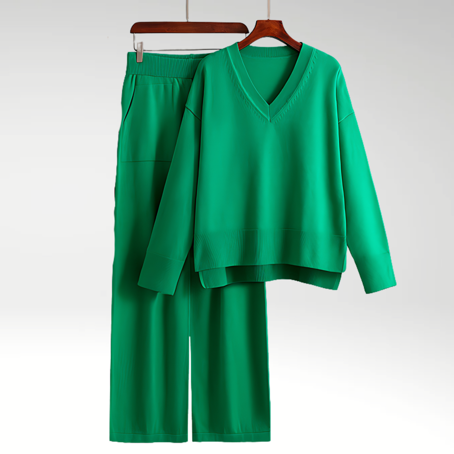 Chloé™ | Luxe Ensemble Deux Pièces Col V