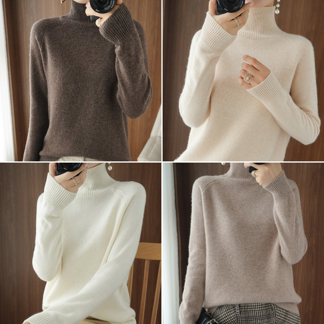 Chloé™ | Pull À Col Roulé En Laine Mérinos