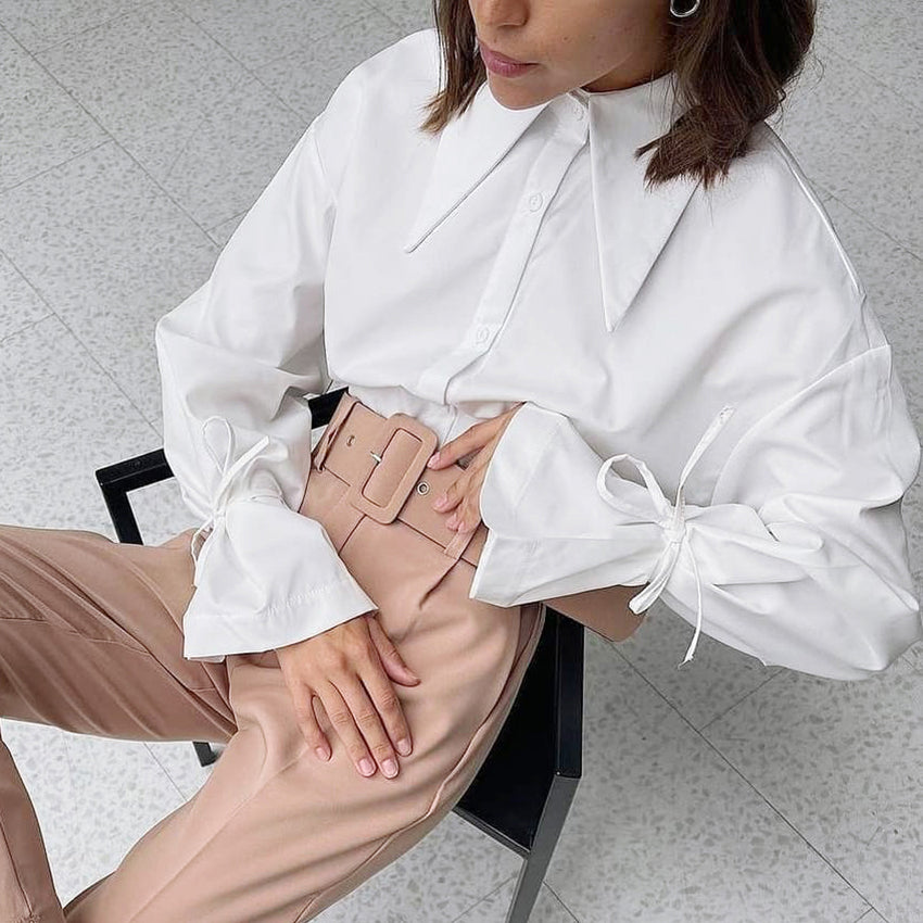 Chloé™ | Blouse Avec Collier Déclaratif