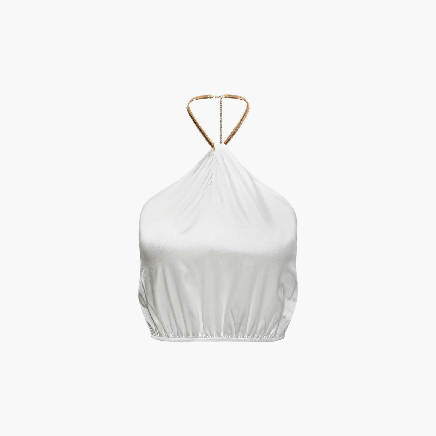 Chloé™ | Haut Halter De Luxe Avec Détail En Chaîne
