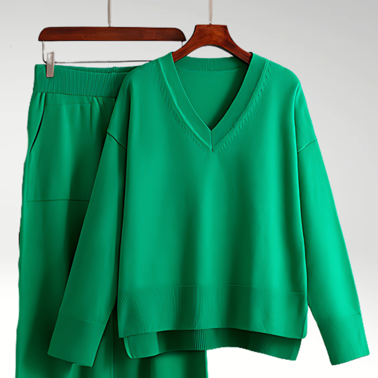 Chloé™ | Luxe Ensemble Deux Pièces Col V