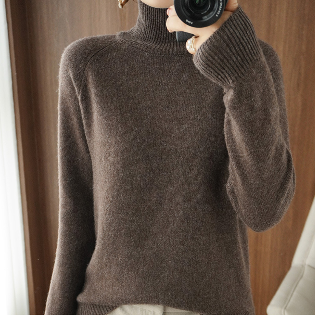 Chloé™ | Pull À Col Roulé En Laine Mérinos