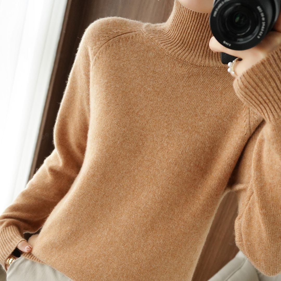 Chloé™ | Pull À Col Roulé En Laine Mérinos