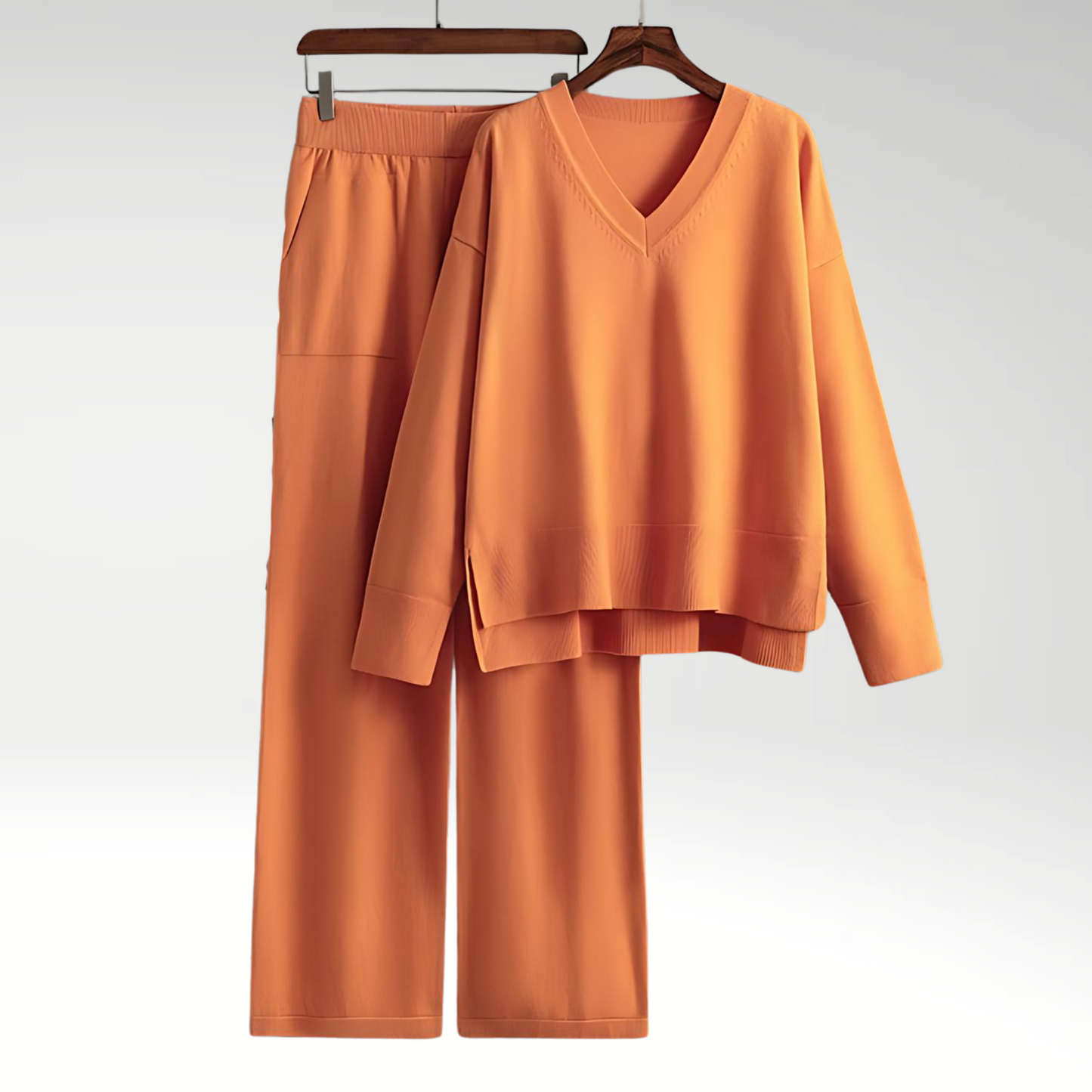 Chloé™ | Luxe Ensemble Deux Pièces Col V
