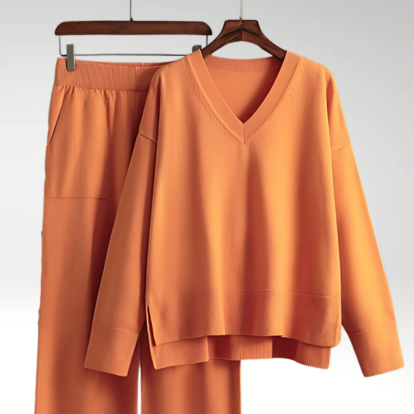 Chloé™ | Luxe Ensemble Deux Pièces Col V
