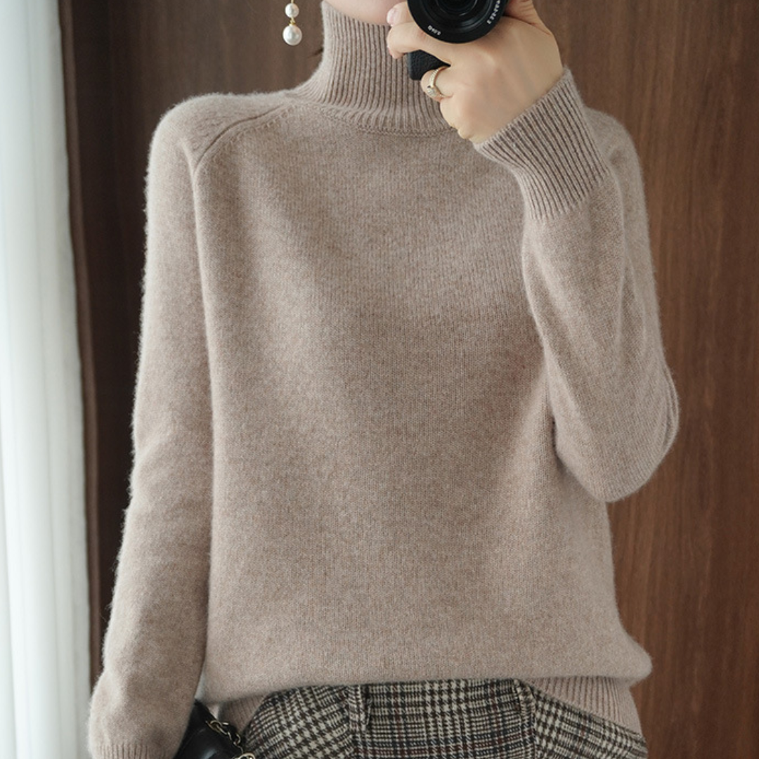 Chloé™ | Pull À Col Roulé En Laine Mérinos