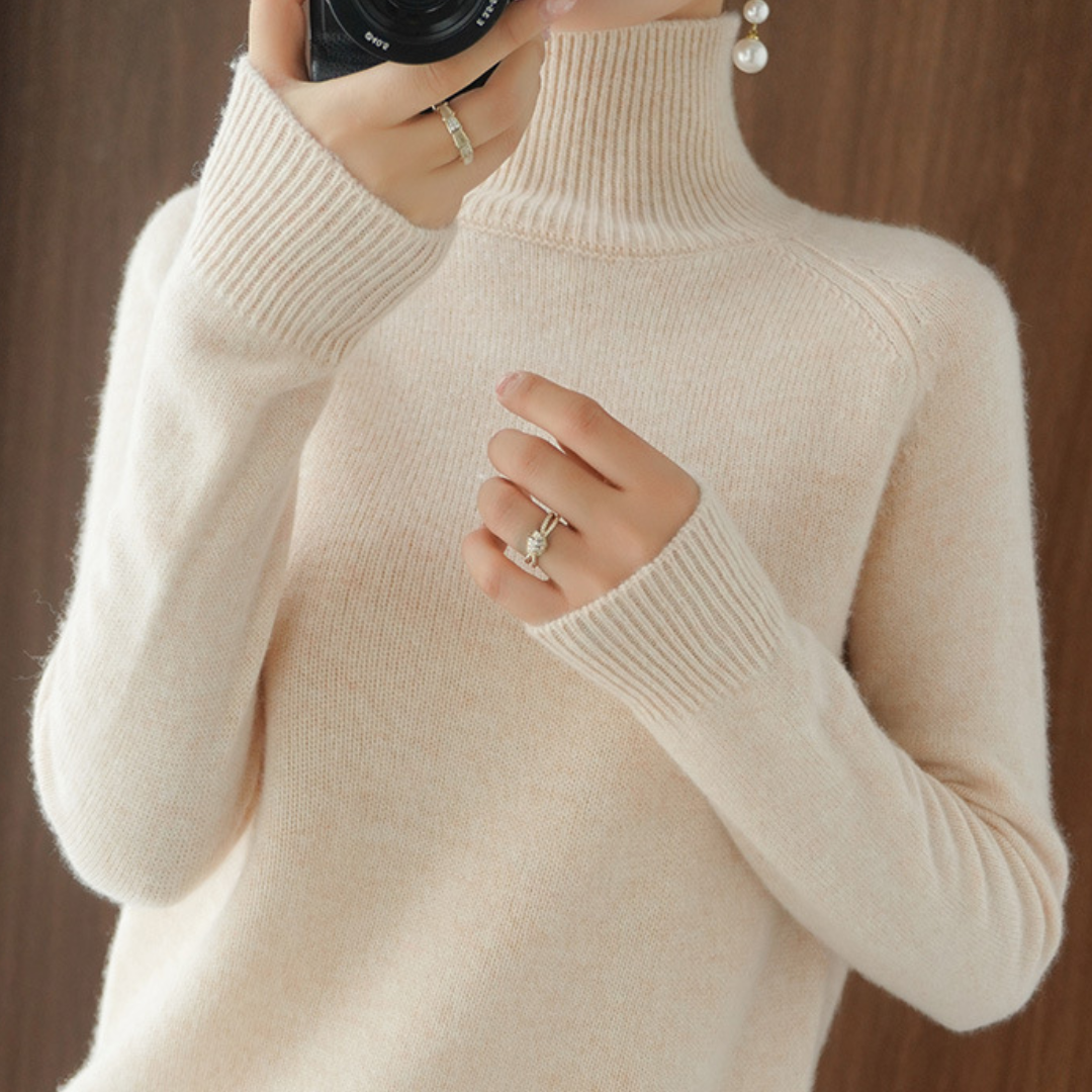 Chloé™ | Pull À Col Roulé En Laine Mérinos