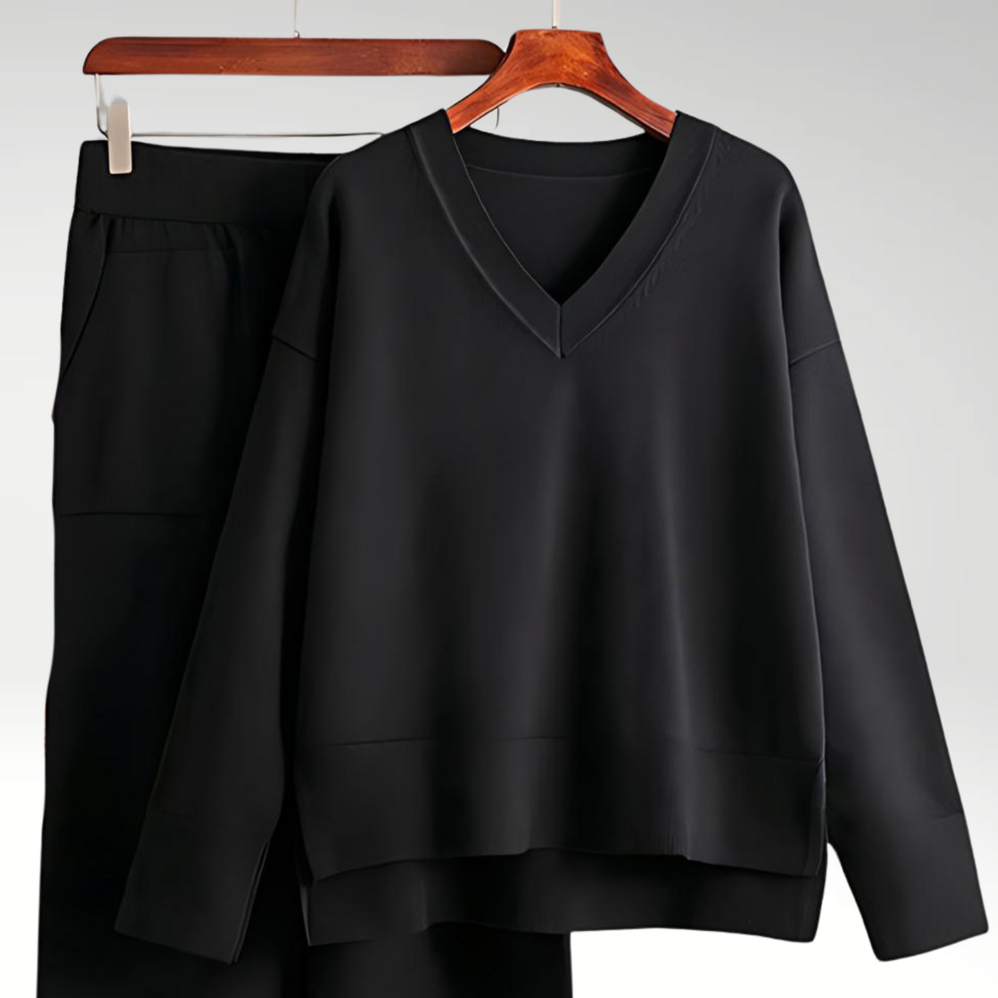 Chloé™ | Luxe Ensemble Deux Pièces Col V