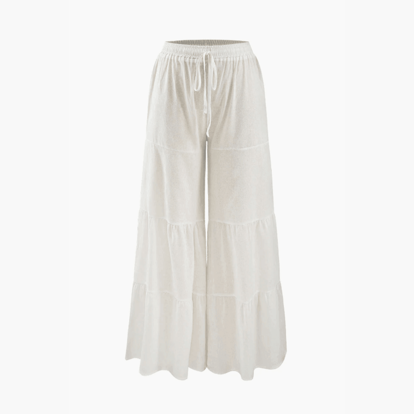 Chloé™ | Pantalon Large À Volants Superposés