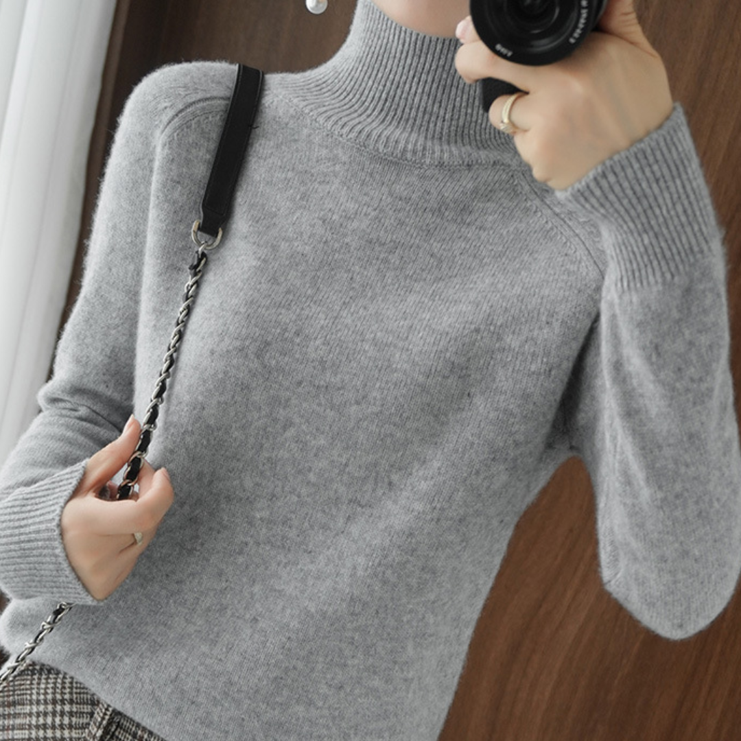 Chloé™ | Pull À Col Roulé En Laine Mérinos