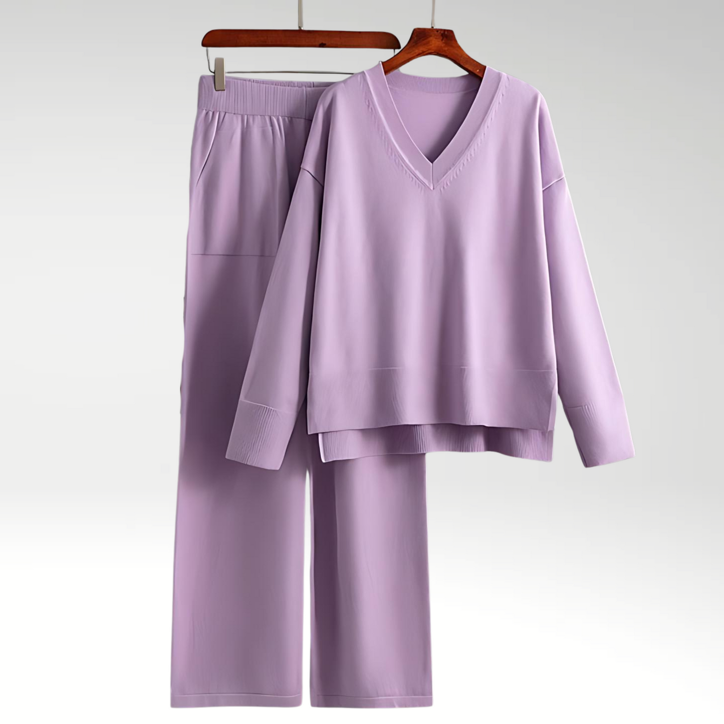 Chloé™ | Luxe Ensemble Deux Pièces Col V