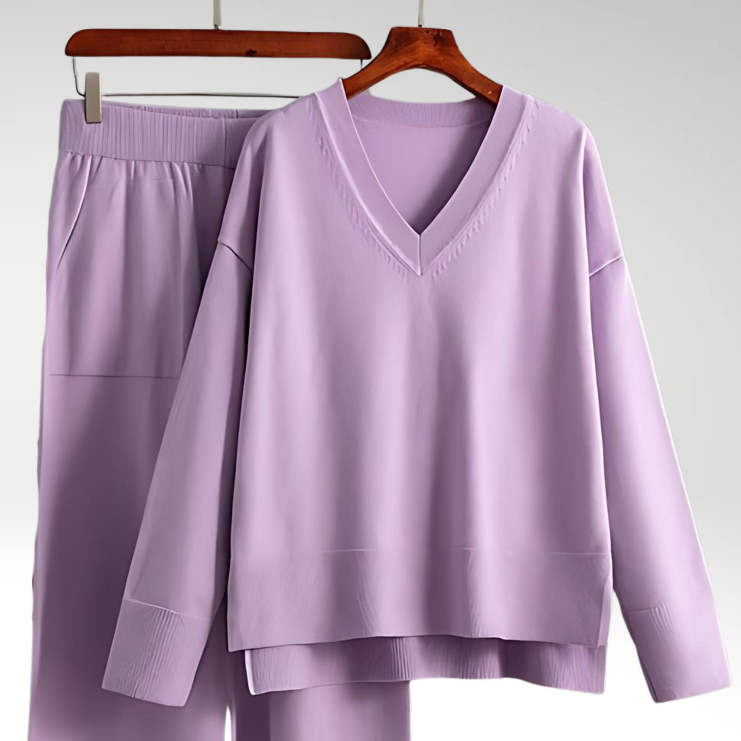 Chloé™ | Luxe Ensemble Deux Pièces Col V