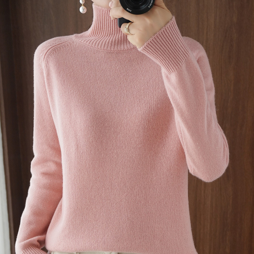 Chloé™ | Pull À Col Roulé En Laine Mérinos