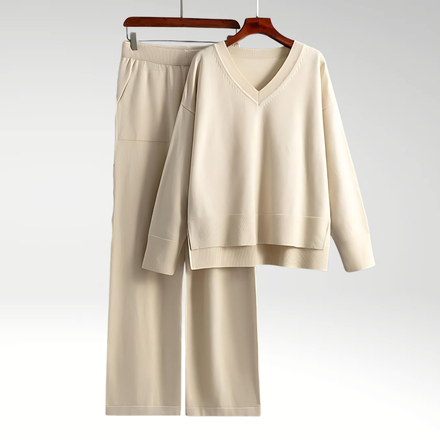 Chloé™ | Luxe Ensemble Deux Pièces Col V