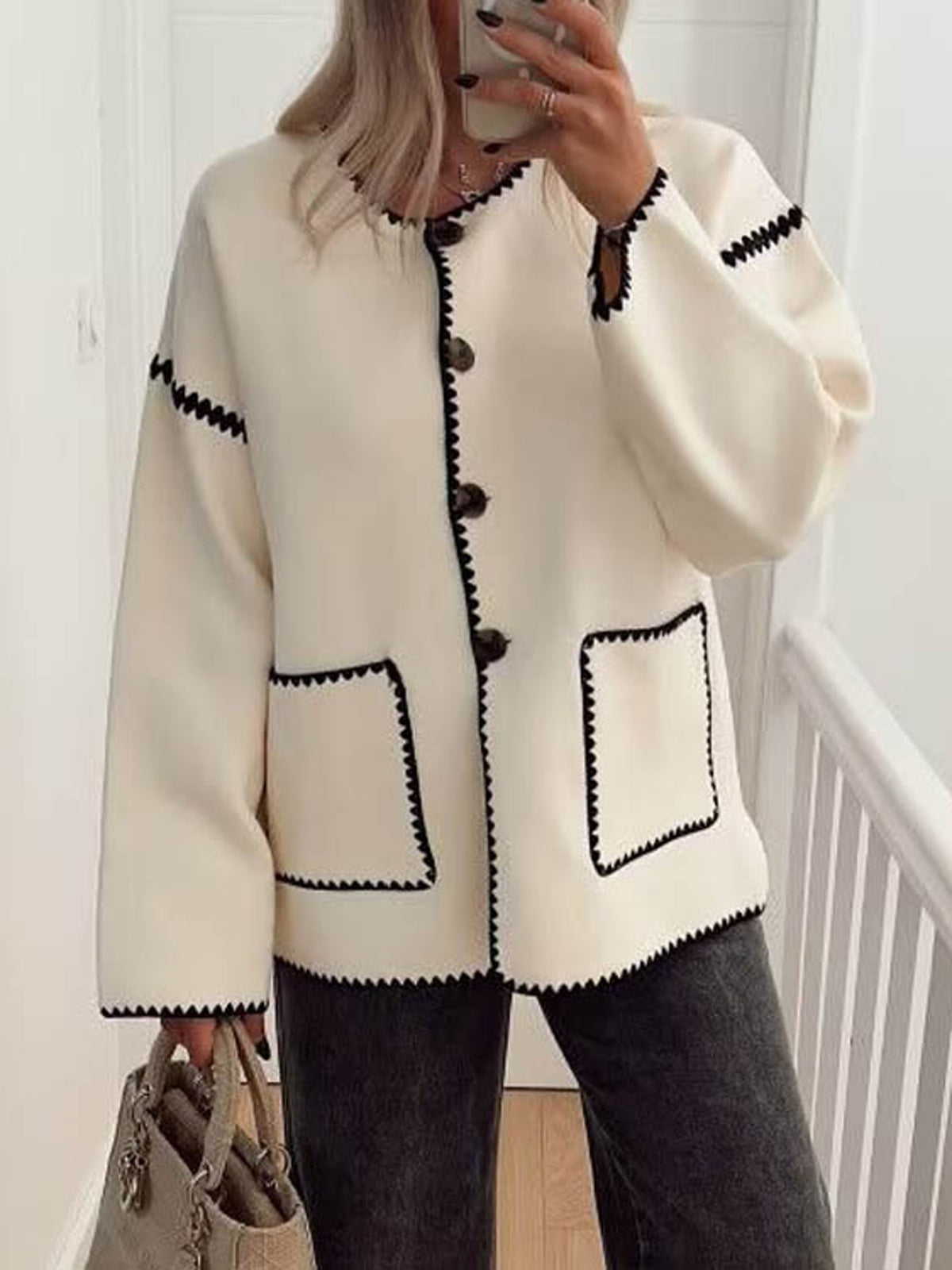 Chloé™ | Veste Contrastée