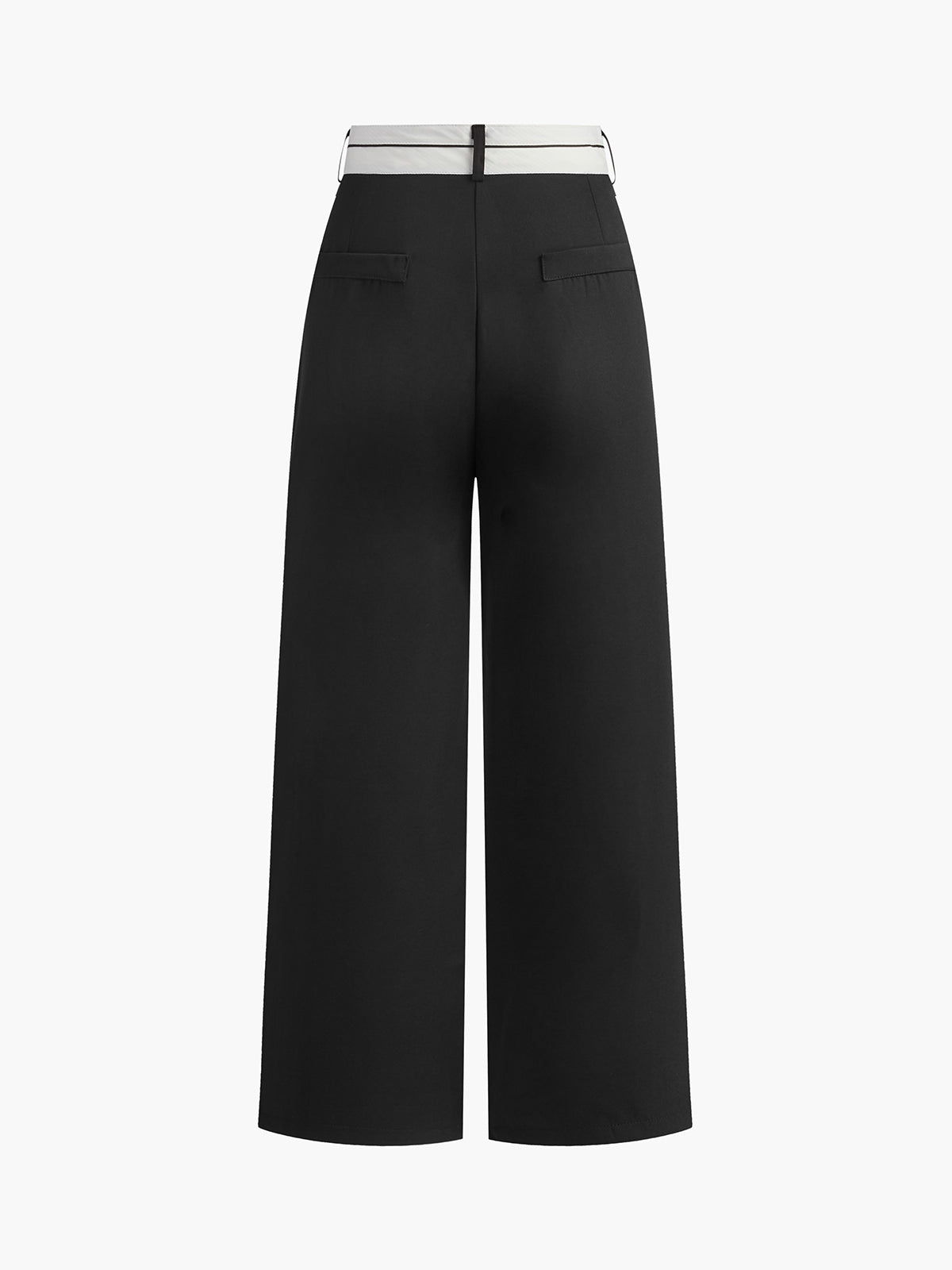 Chloé™ | Pantalon Large À Taille Contrastée