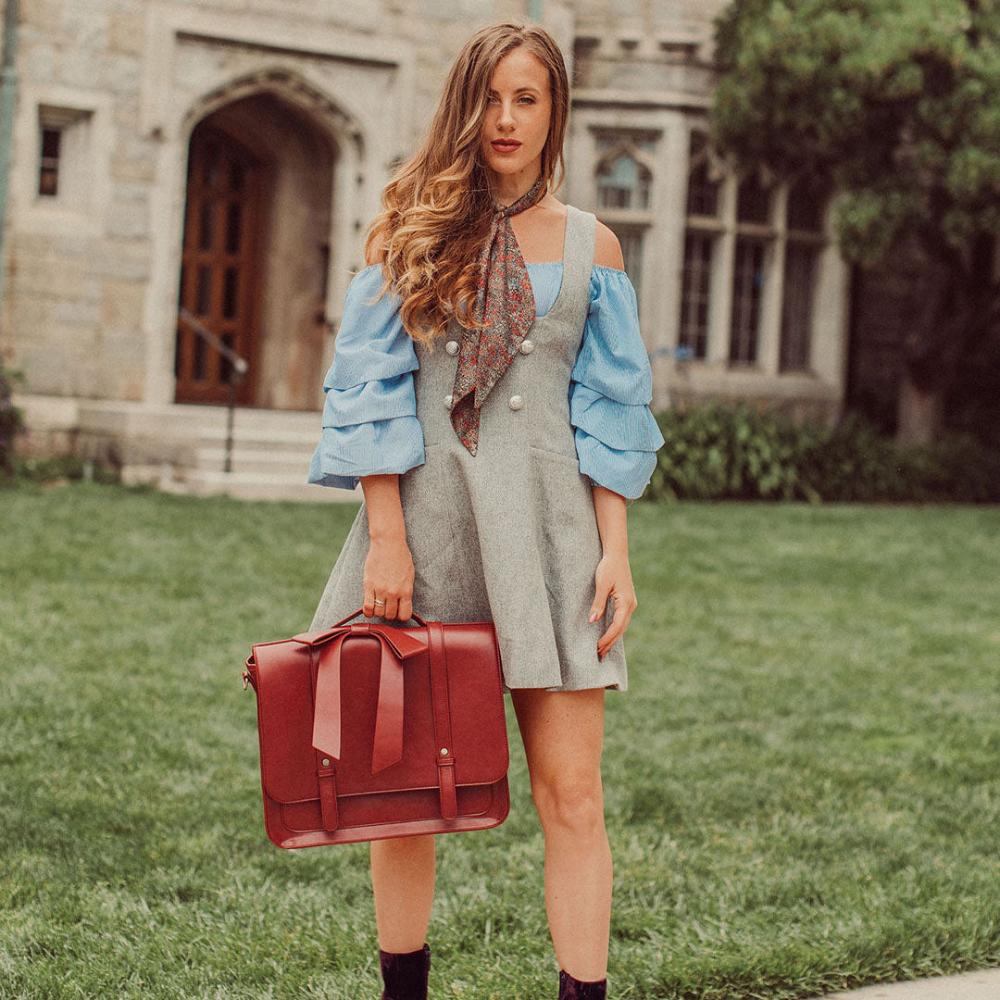 VÉRONIQUE | Sac vintage bleu doux