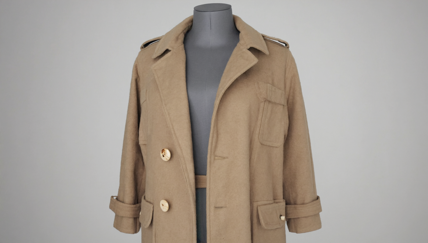 Chloé™ | Manteau Trench En Laine Nadine