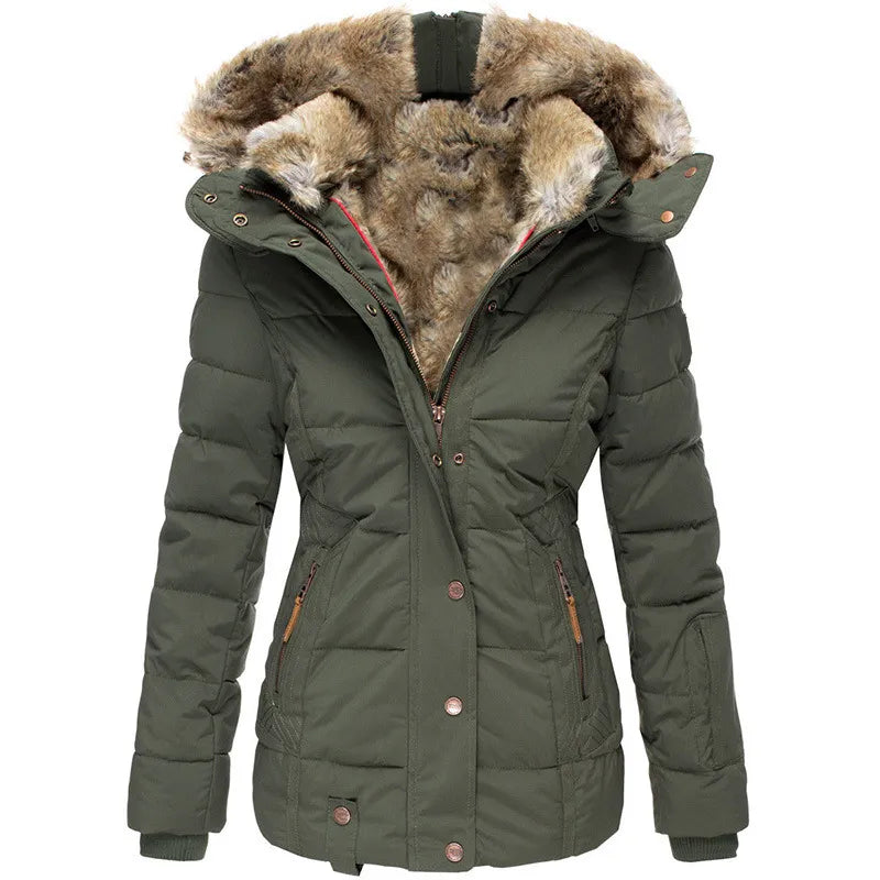 Chloé™ | Manteau D'Hiver Chaud Avec Doublure En Fourrure