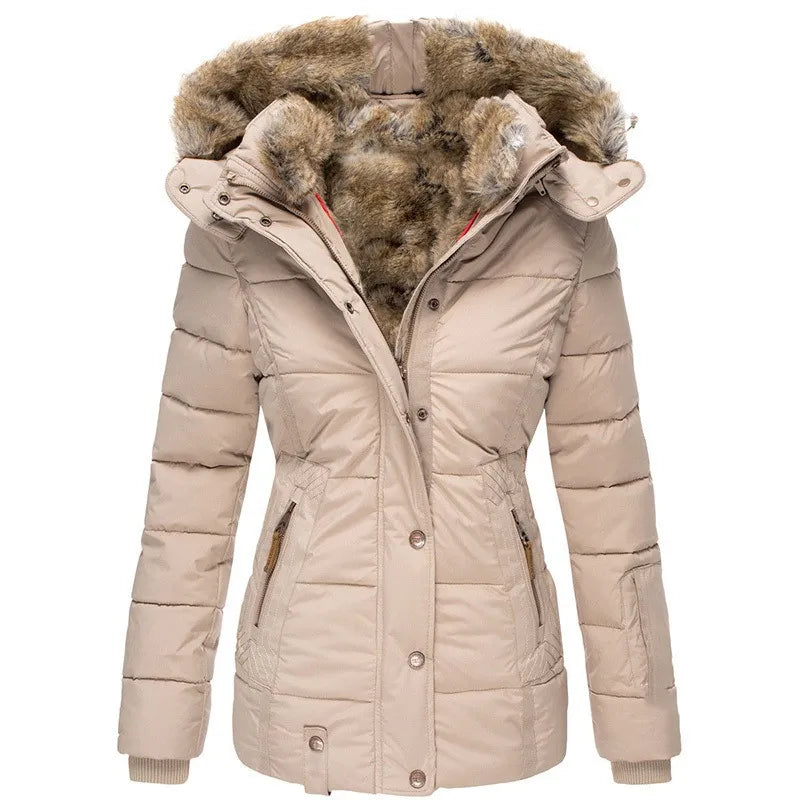 Chloé™ | Manteau D'Hiver Chaud Avec Doublure En Fourrure