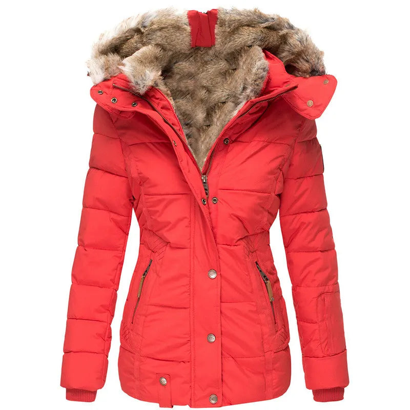 Chloé™ | Manteau D'Hiver Chaud Avec Doublure En Fourrure