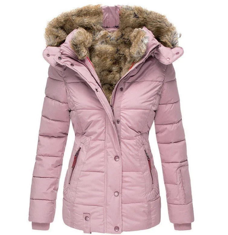 Chloé™ | Manteau D'Hiver Chaud Avec Doublure En Fourrure