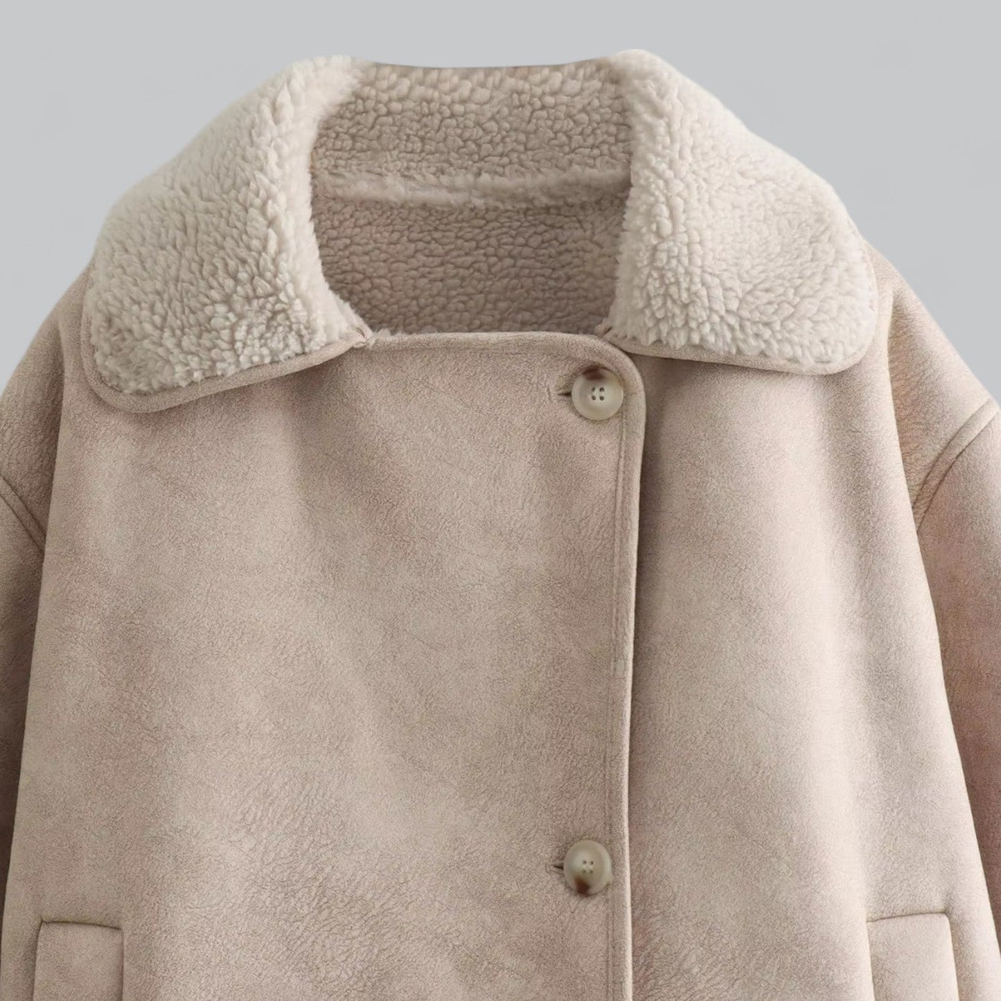 Chloé™ | Ce Manteau En Suède De Luxe Avec Fausse Fourrure