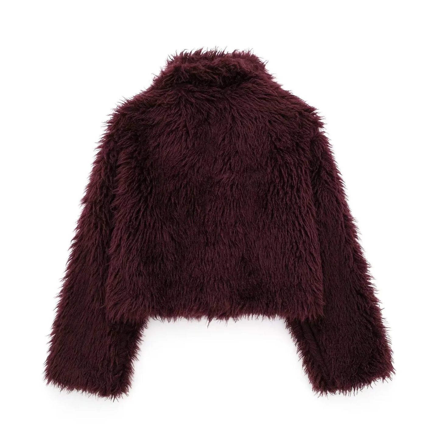 Chloé™ | Manteau En Fausse Fourrure Bordeaux
