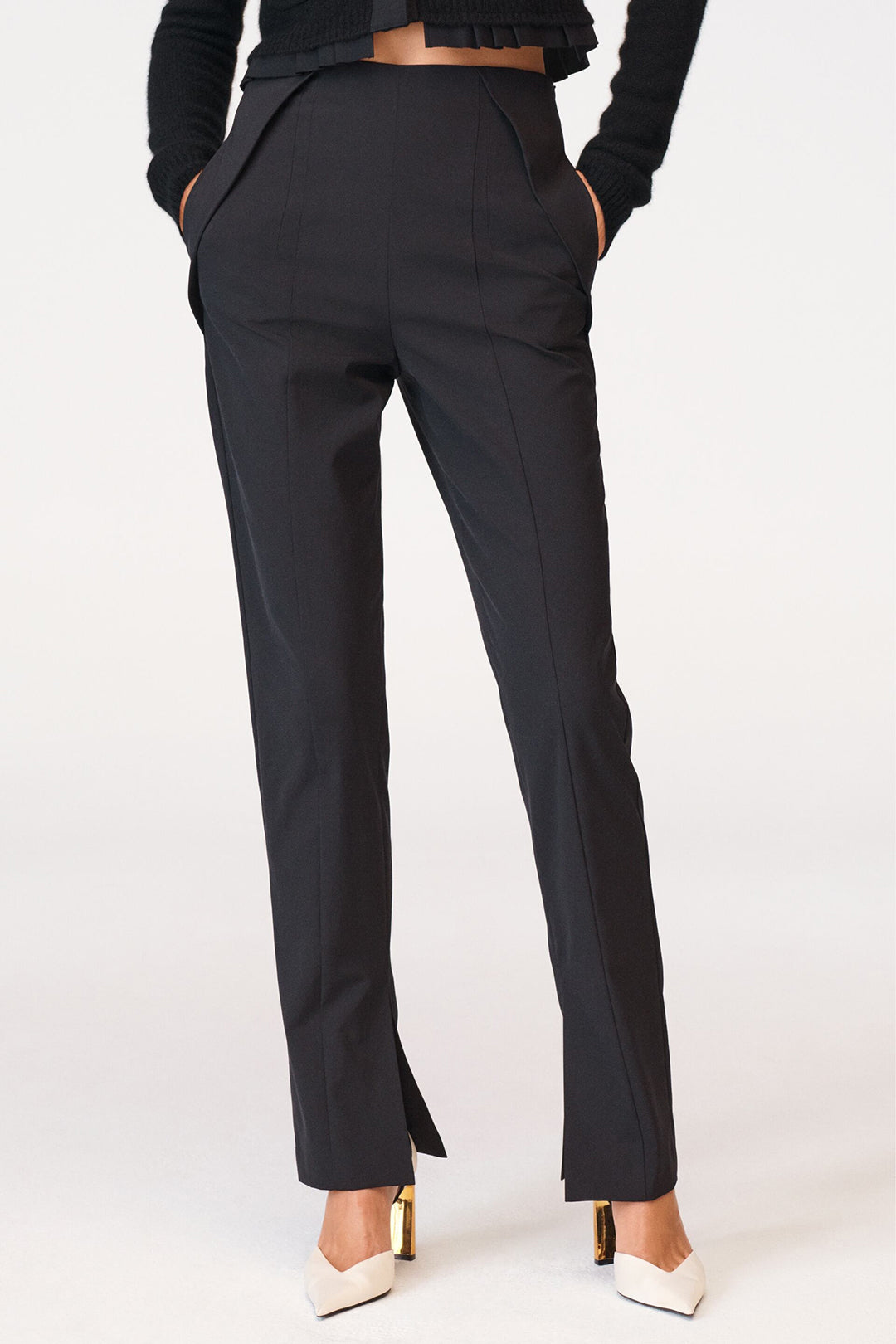 Chloé™ | Pantalons Élegants Taille Haute Avec Pli