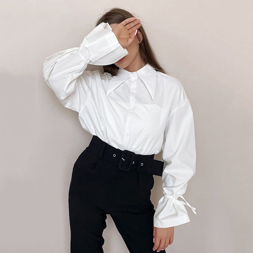 Chloé™ | Blouse Avec Collier Déclaratif