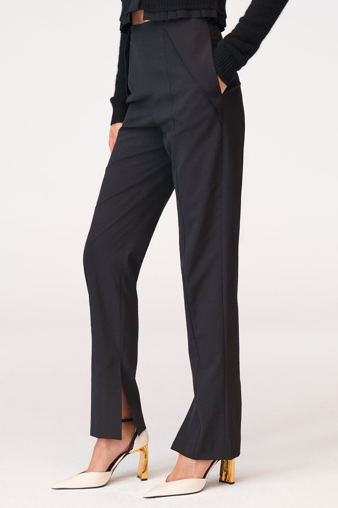 Chloé™ | Pantalons Élegants Taille Haute Avec Pli