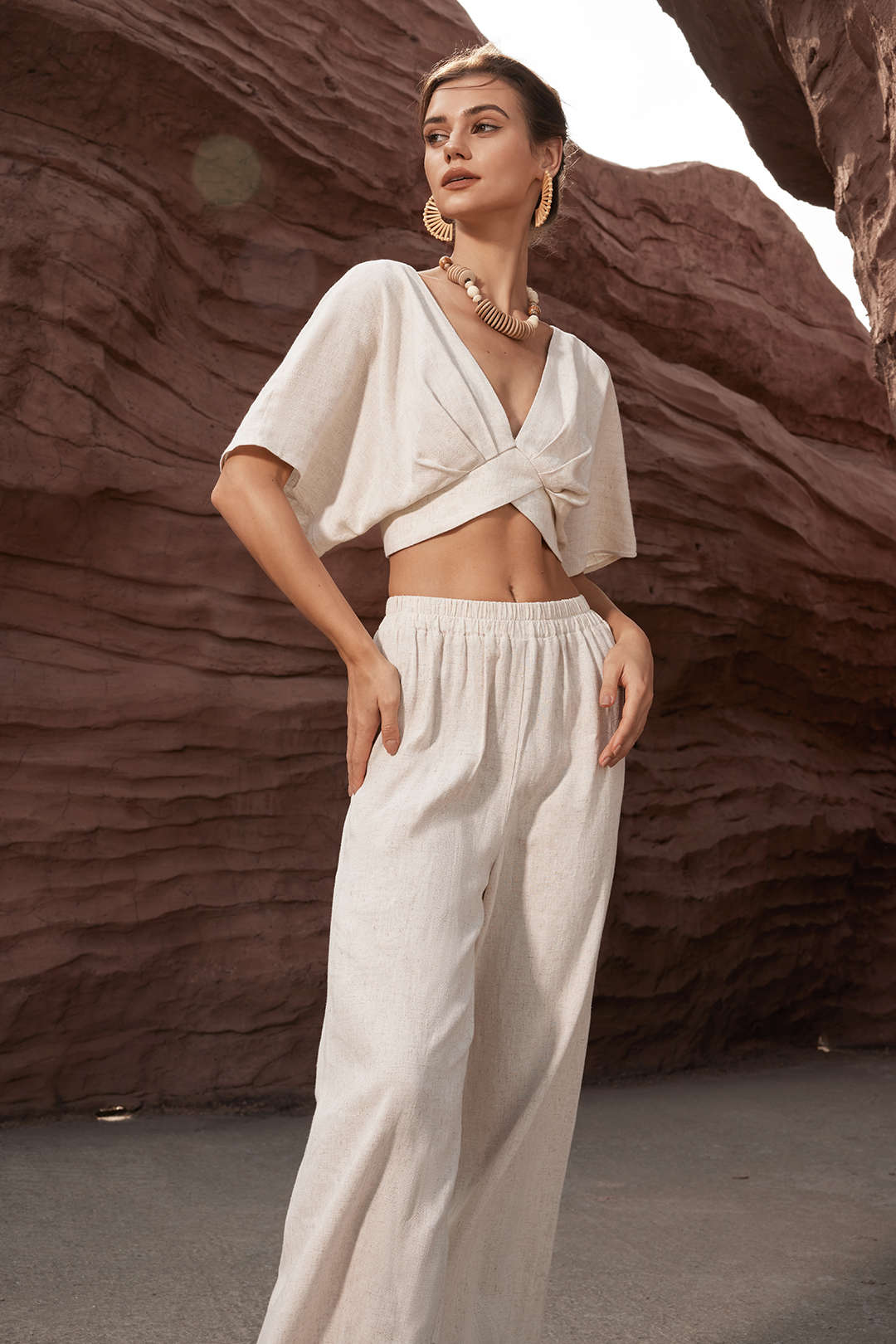 Chloé™ | Pantalons À Taille Élastique Décontractés