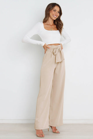 Chloé™ | Pantalons Taille Haute Paperbag