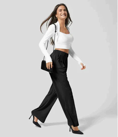 Chloé™ | Pantalon Large Plissé