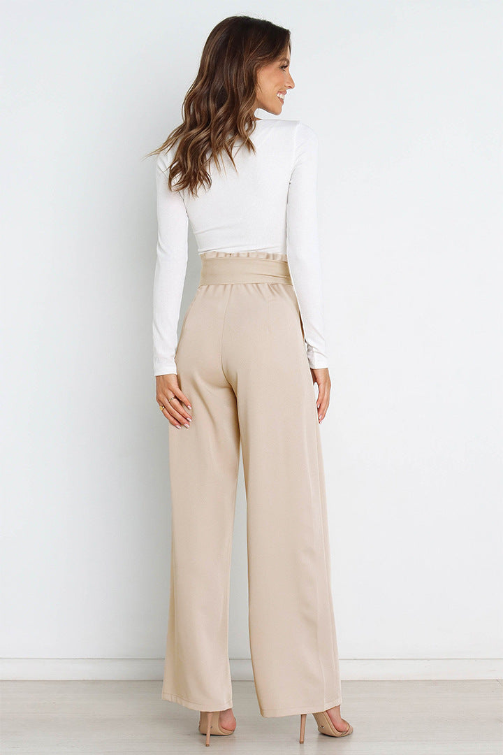 Chloé™ | Pantalons Taille Haute Paperbag