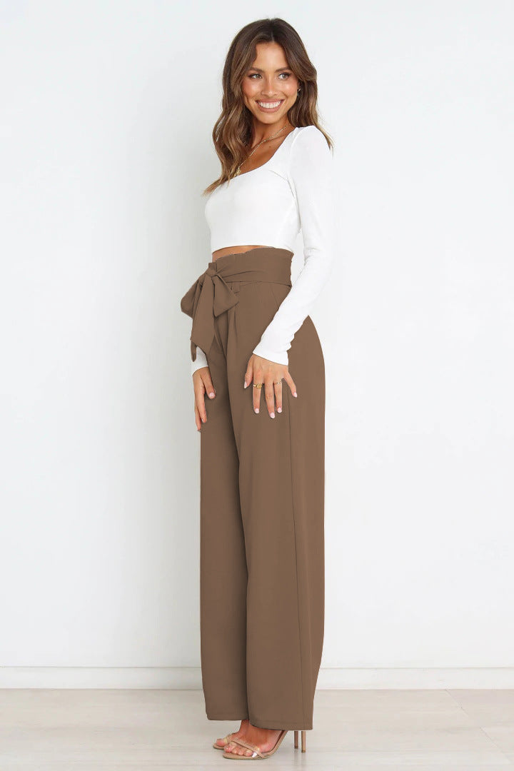 Chloé™ | Pantalons Taille Haute Paperbag