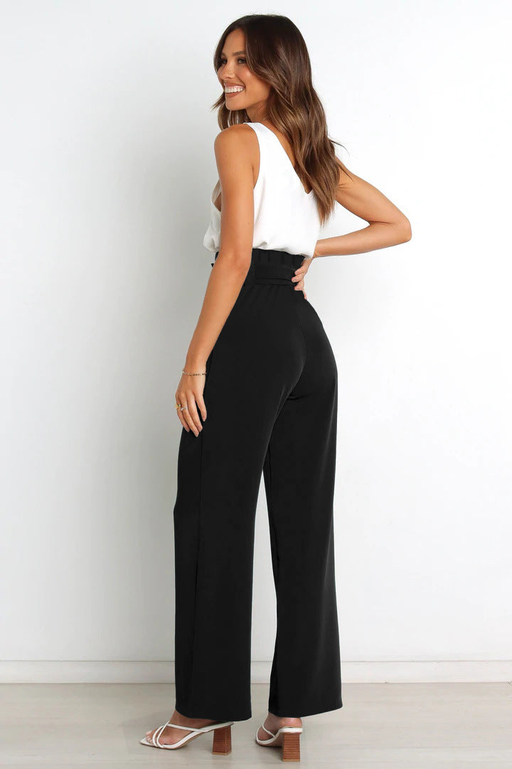 Chloé™ | Pantalons Taille Haute Paperbag