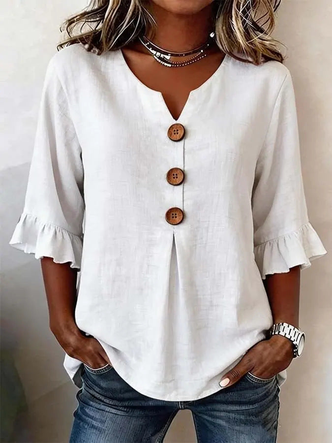 CHLOE | BLOUSE À VOLANTS ROMANTIQUE POUR FEMMES