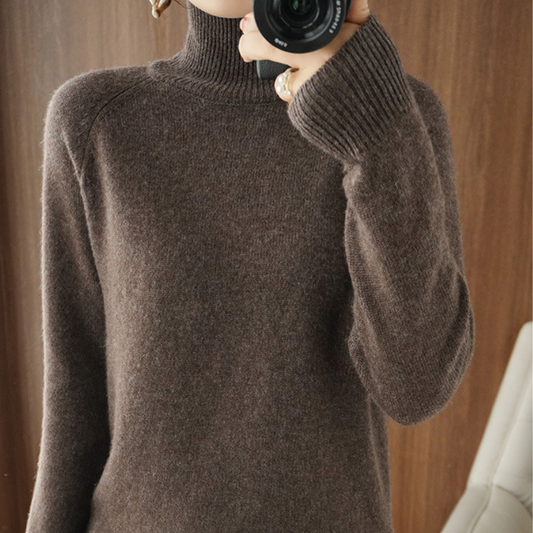 Chloé™ | Pull À Col Roulé En Laine Mérinos