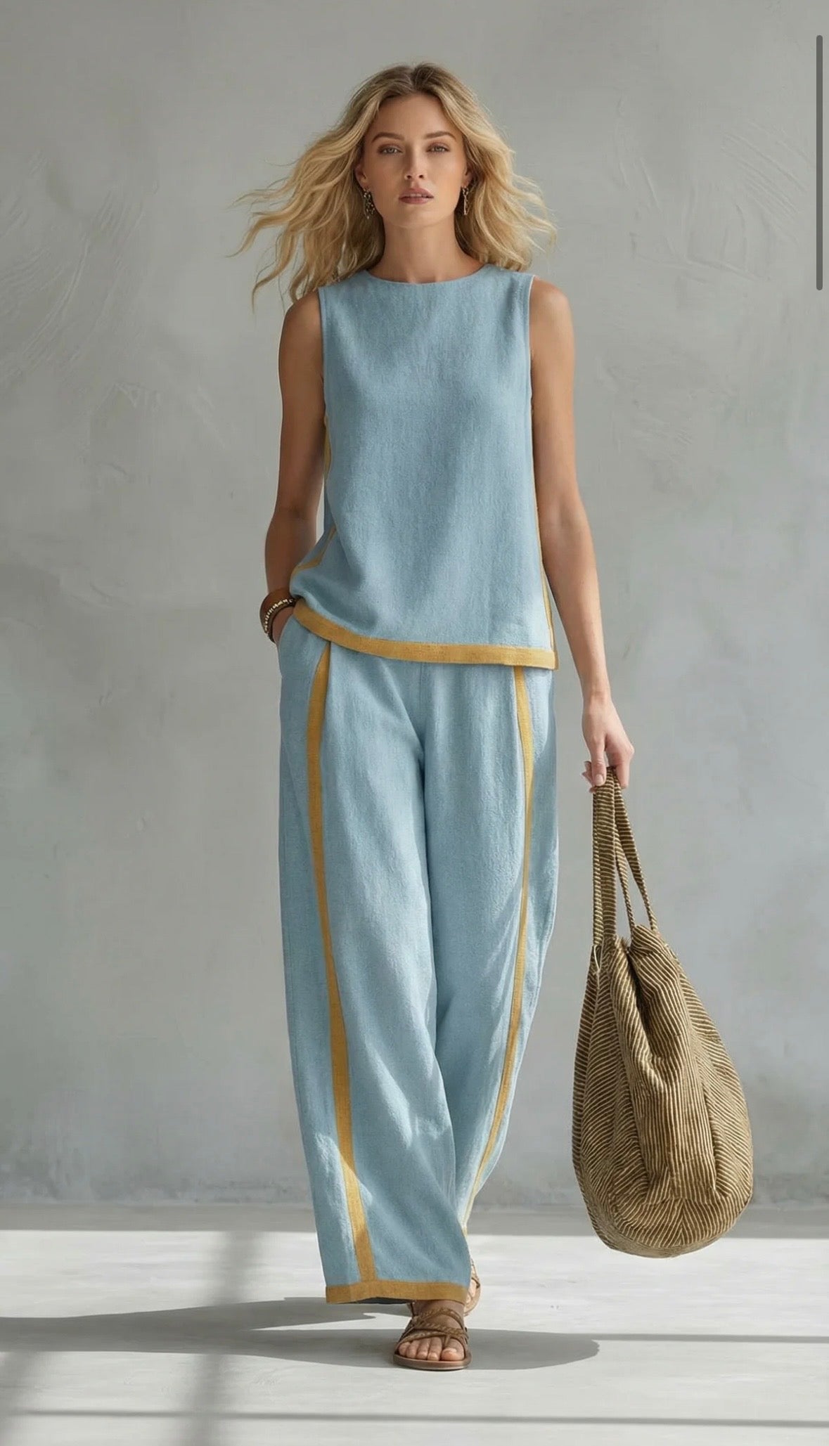 CHLOE | ENSEMBLE LIN CHIC POUR FEMME