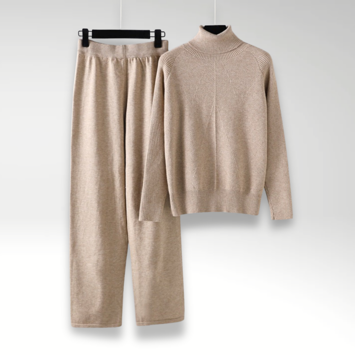Chloé™ | Ensemble Deux Pièces Lounge En Tricot Torsadé